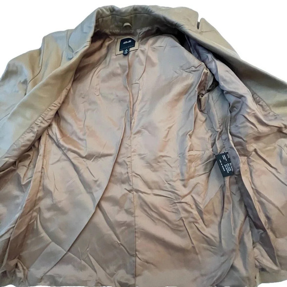 JLC New York Women’s Leather Jacket Blazer Size Small One Button Camel Brown - Picture 5 of 12